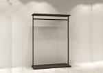 RAL Black Color Commercial Clothes Racks And Stands For Shops Or Showrooms