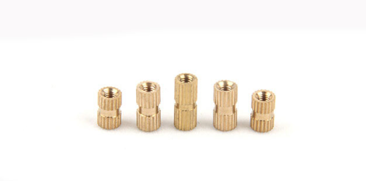 Brass Knurled Inlaid Nut Copper Injection Injection Double Pass Chamfered Knurled Copper Nut Set With Inlaid