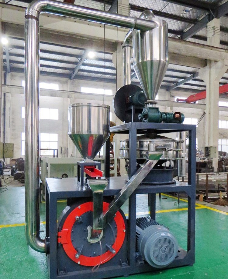 75KW Plastic Wood Pulverizer Machine Air - Cooled Compact Structure 50HZ