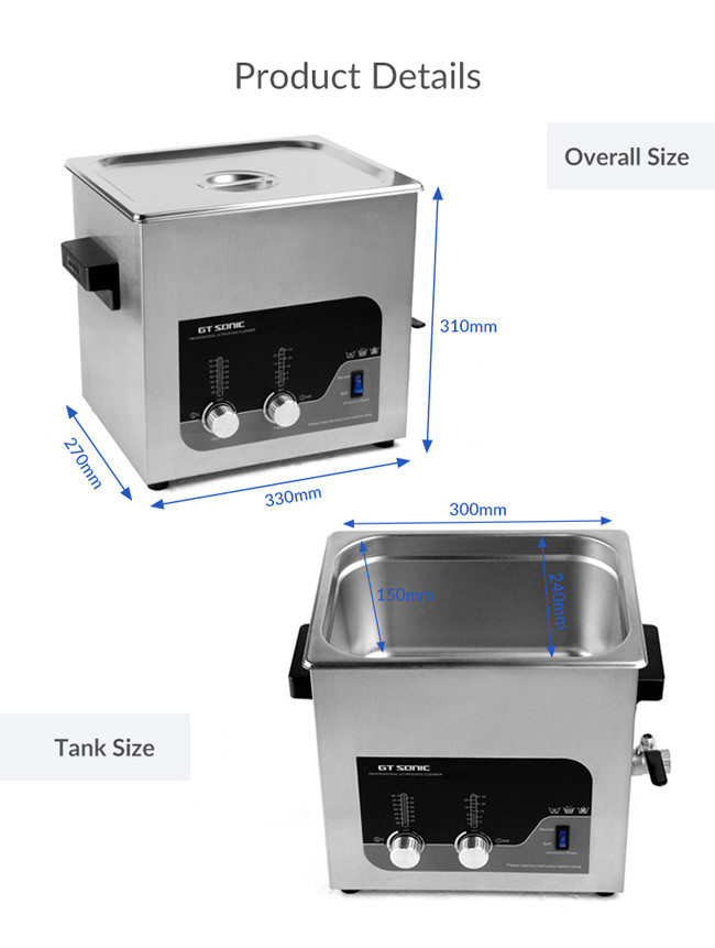Manual Ultrasonic Fuel Injector Cleaner SUS304 Adjustable Temperature With Heater Machine