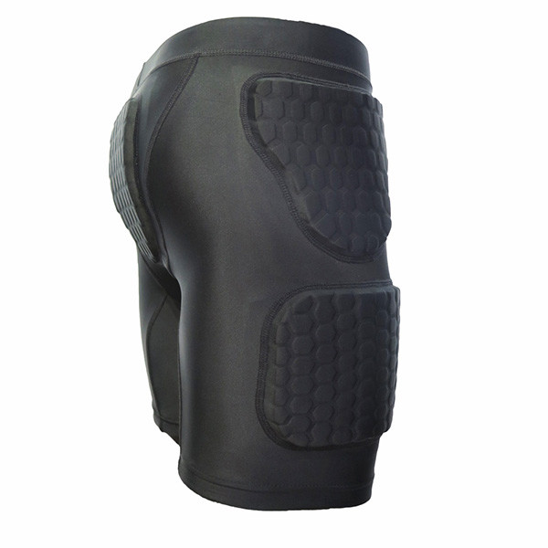 Wide Band Basketball Padded Compression Shorts , Mens Running Compression Shorts