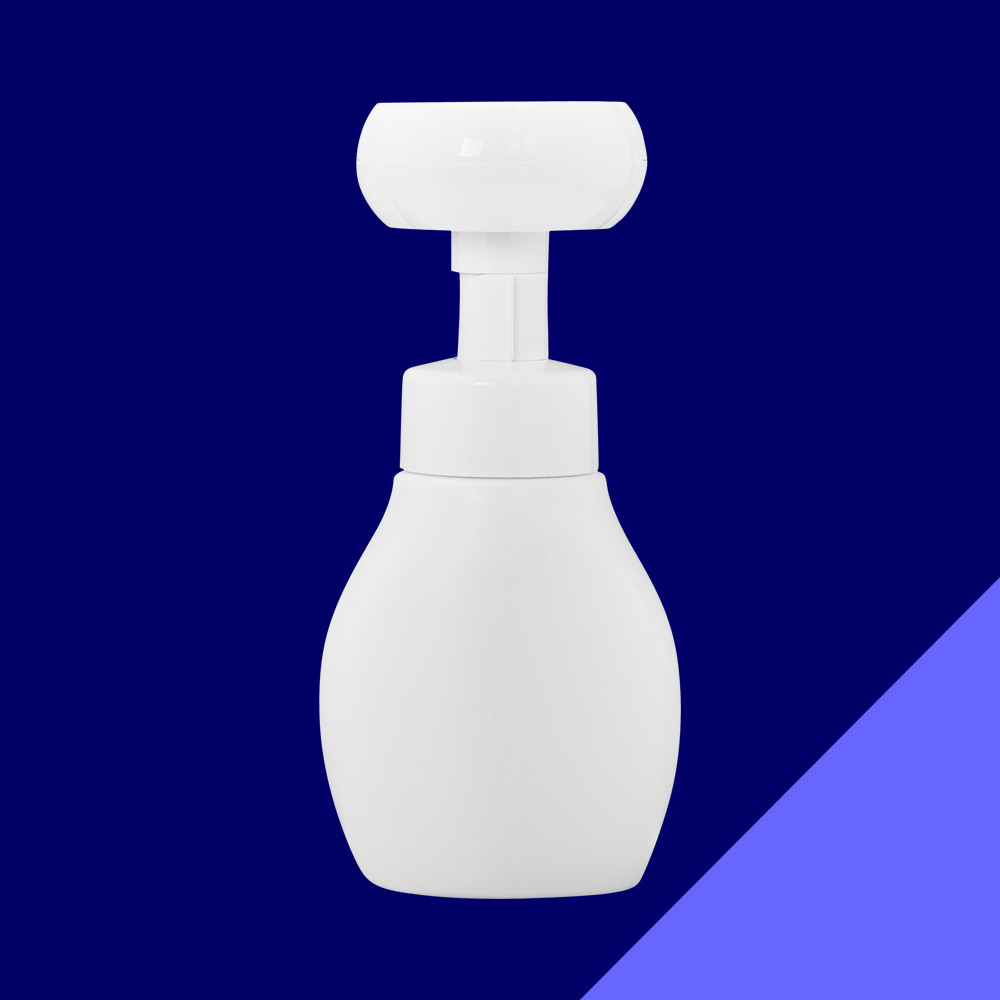 Customized 43/410 White Foam Pump Bottle For Transparent Housing With Clip Lock Feature