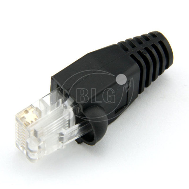 Cat5e Cat6 Network Cable Splitter RJ45 Strain Relief Boots With Latch Protection