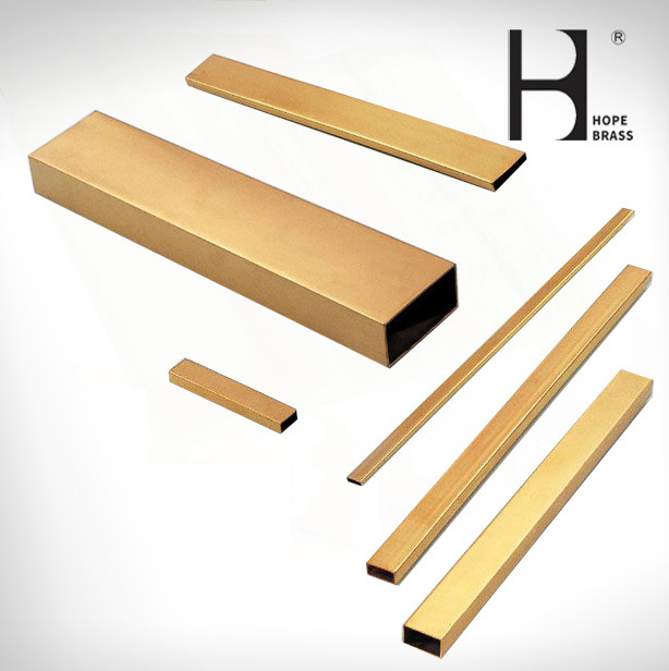 Golden Wear Resistant Hollow Brass Tube C38500 8mm Brass Pipe
