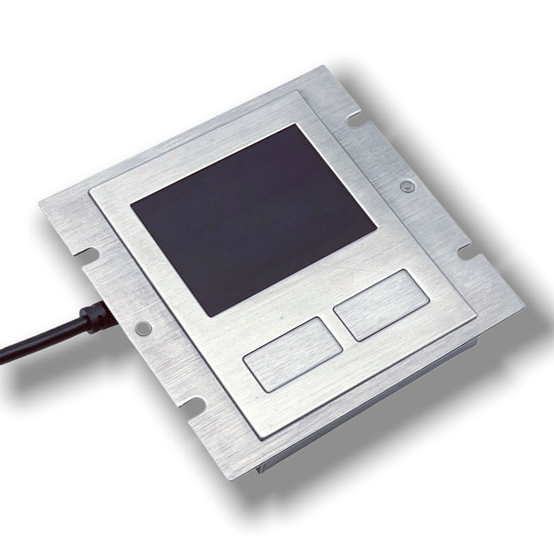 IP65/IK07 Waterproof/Dustproof Industrial Stainless steel TouchPad Rear Panel Mouned USB interface