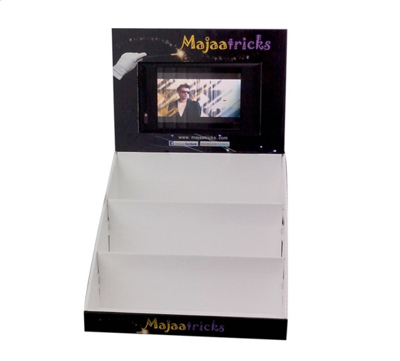Button Control lcd advertising screen player for supermarket retail display shelf