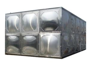 China 304 Stainless Steel Water Storage Tanks With Stainless Steel Mounting Panel wholesale