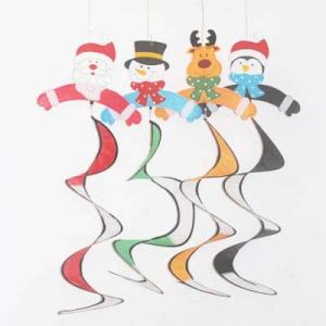 China Christmas Wind Spinner santa claus snowman reindeer penguin wholesale
