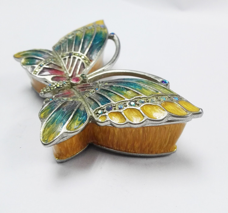 Butterfly Design Luxury Metal Jewelry Box Newest Promotional Box for Jewelry