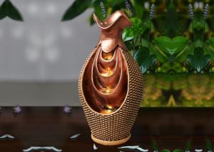 China Flower Pot Polyresin Indoor Relaxation Water Fountains wholesale