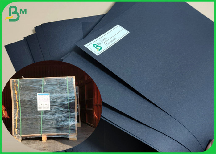 Recyclable 250gsm 300gsm Matte Black Paper Board Sheets for Gift Packaging 