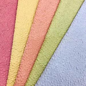China Seersucker Embossing 57 inch Polyester Jacquard Fabric For Dress Abrasion Resistant wholesale