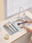 Kitchen Sink Stove Decontamination Dish Cleaning Brush Long Handle 11.3cm Length