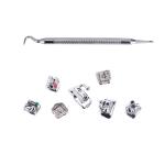 Dental Metal Self Ligating Braces , Orthodontic Damon Q Braces Mini Roth 022