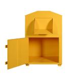 Durable Clothing Donation Box Powder Coating Recycling Bin