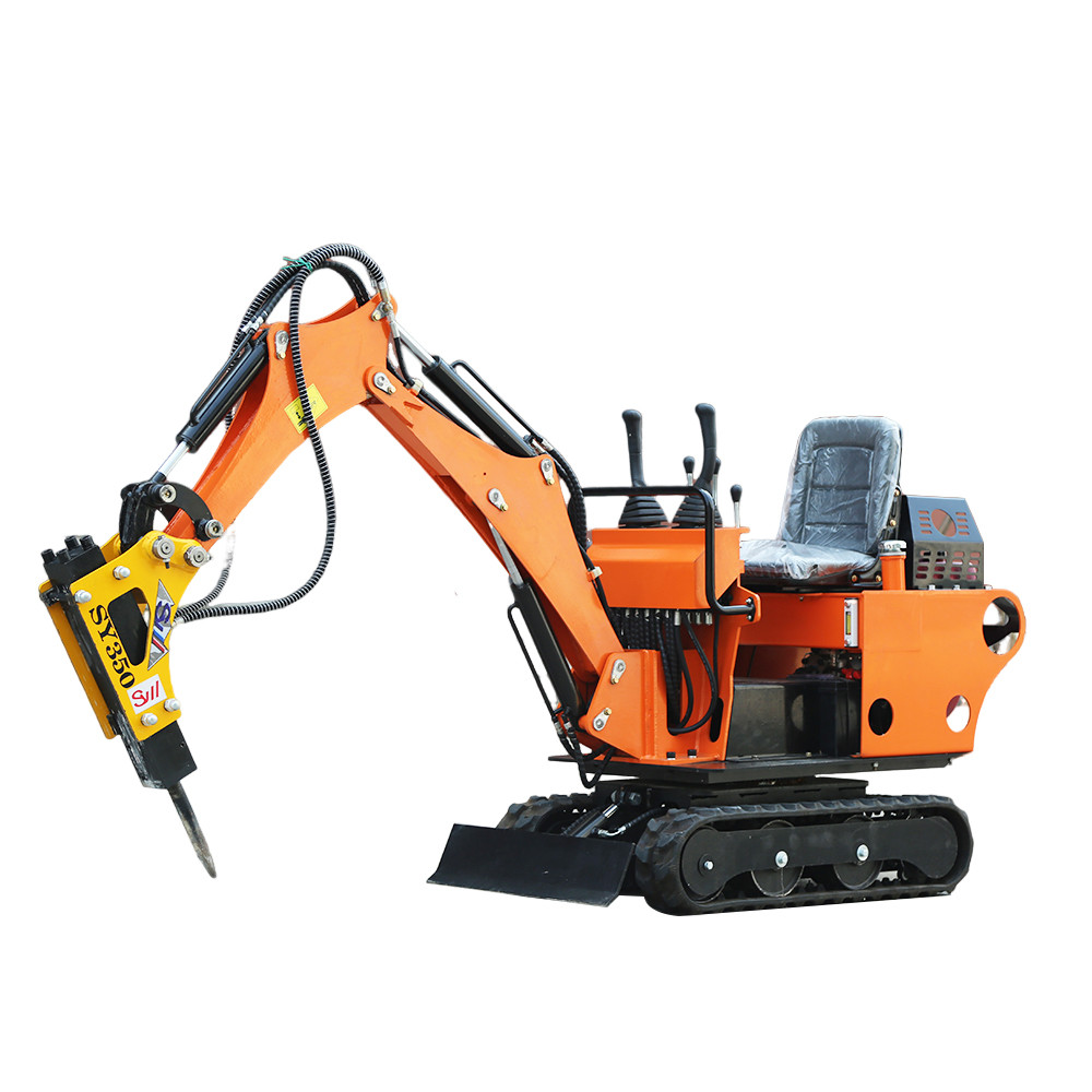 High Fuel Efficiency 0.8 T Crawler Mounted Hydraulic Excavator Mini Garden Digger