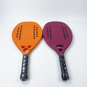 China Professional Carbon Fiber Tennis Paddle Racket Fiberglass Beach Game wholesale