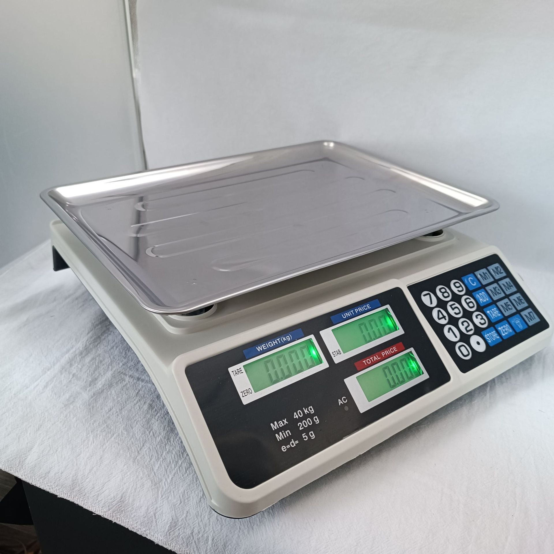 Accurate 40kg price calculation Fruit Weight Electronic counter counting commercial weight scale