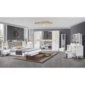China High Quality Wholesale Wood Frame Double Bed Master Room King Size Wooden Modern Luxury Full Bedroom Sets Furniture wholesale