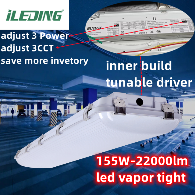 IP67 155W 4FT 1.2M LED Vapor Tight Tri-proof Light for Industrial Warehouse Damp Proof
