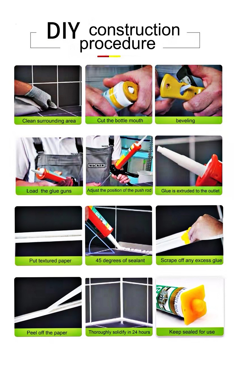 Transparent color adhesive glass glue for aquarium adhesive silicone sealant transparent color silicone sealant