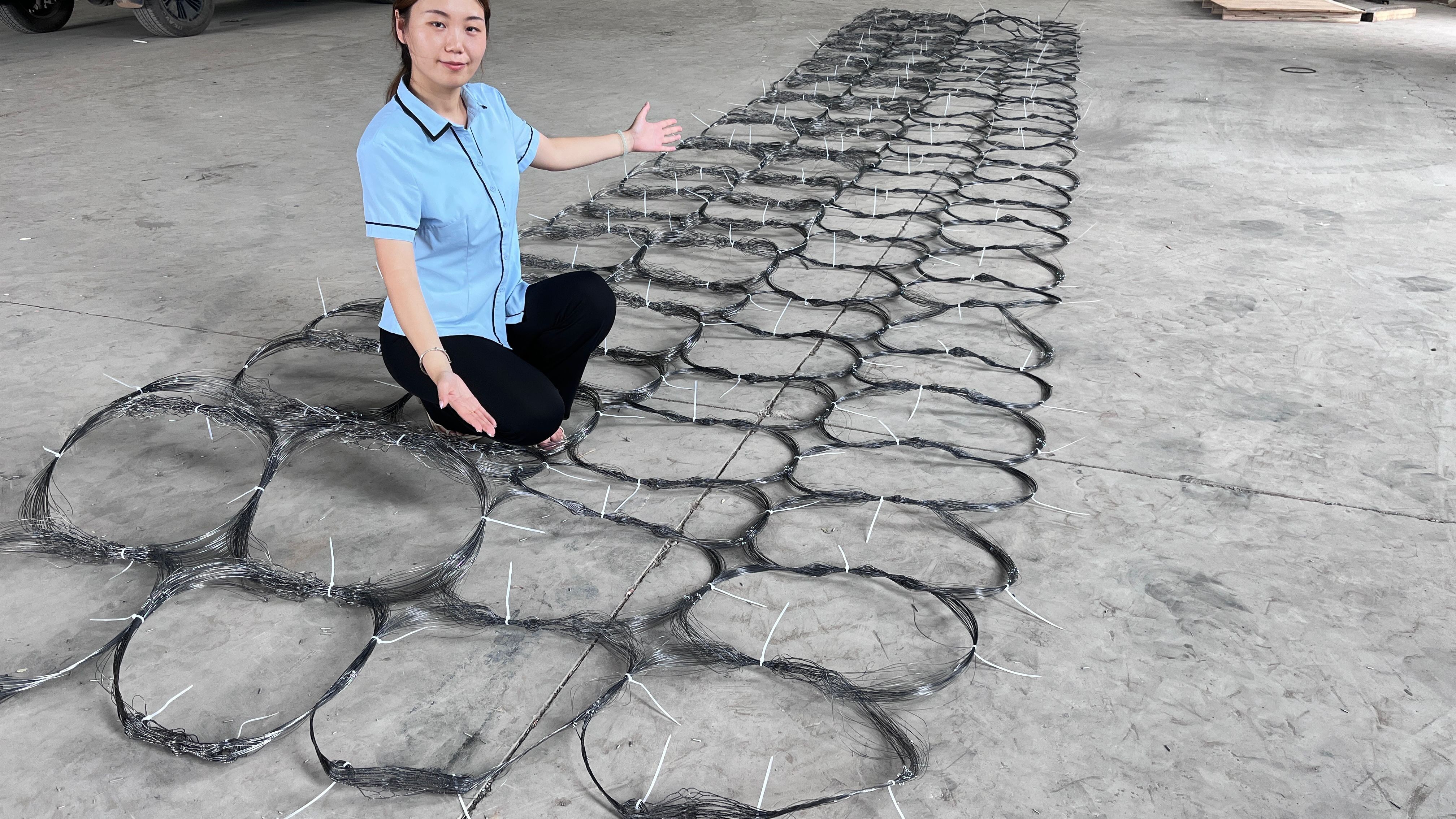 20M Low Visibility Obstacles Entangle Metal Wires Anti Tank Barrier
