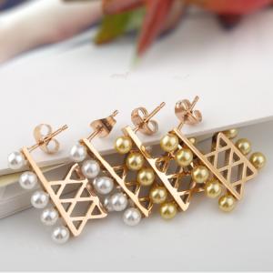 China Stainless Steel Pearl Earring, Stainless Steel Jewelry Earrings Fashion Jewelry Accessories wholesale