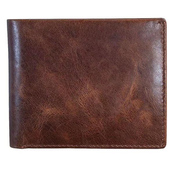 Luxury Vintage Designer Slim RFID Men's Leather Wallet with GENUINE LEATHER