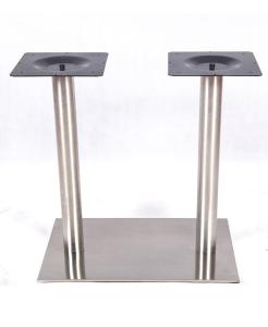 China Stainless Steel Table Legs Square Chrome Table Base Kitchen Commercial Furniture wholesale