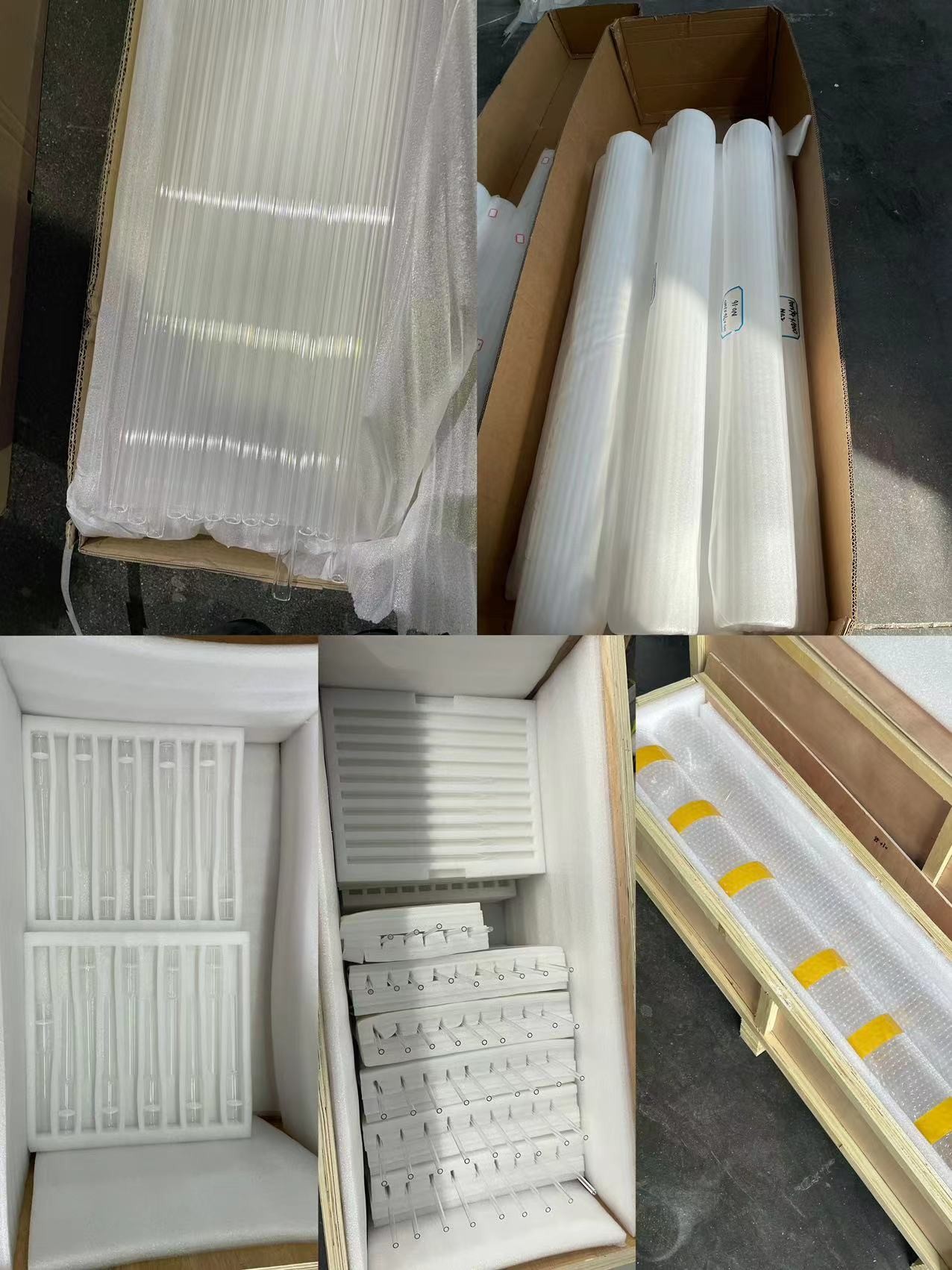 Customized High Quality Clear Quartz Glass Tube With Large Size Diameter Silica Glass