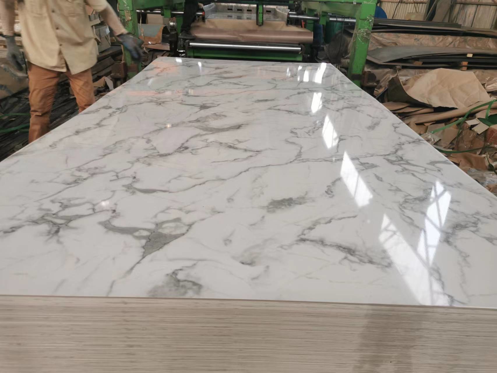 Alloy3003 Marble Designed Pattern Coating Aluminum Coil 26Ga X 48Inch Pre-painted Aluminum Sheet For Building Facades