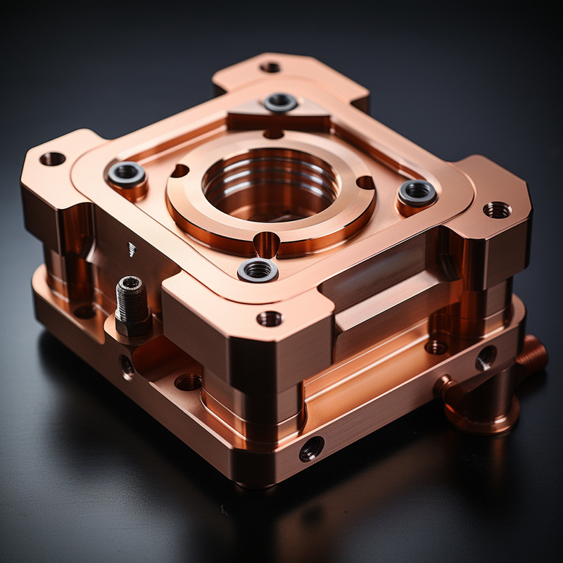 High Precision CNC Copper Parts , Aerospace Industrial CNC Milling Components