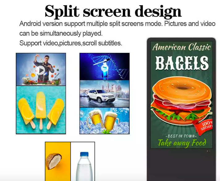 49 Inch Interactive Touch Screen Kiosks Digital Kiosk Display