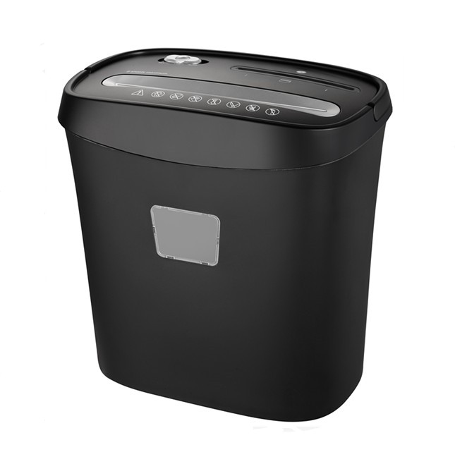 P4 DIN 66399 Security Level 8-Sheet Cross-Cut Shredder for Office Confidentiality