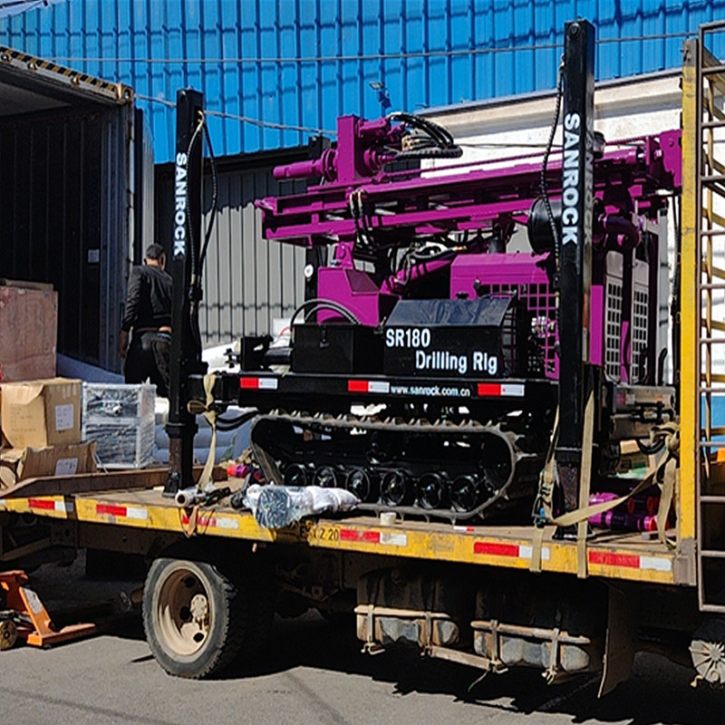 Water Drilling Rig Machine 60KW Diesel Engine Crawler Water Well Drilling Rig For Sale