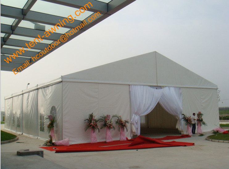 Aluminum Structure PVC Party Tent Fire Retardant Heavy Duty Clear Span Tent