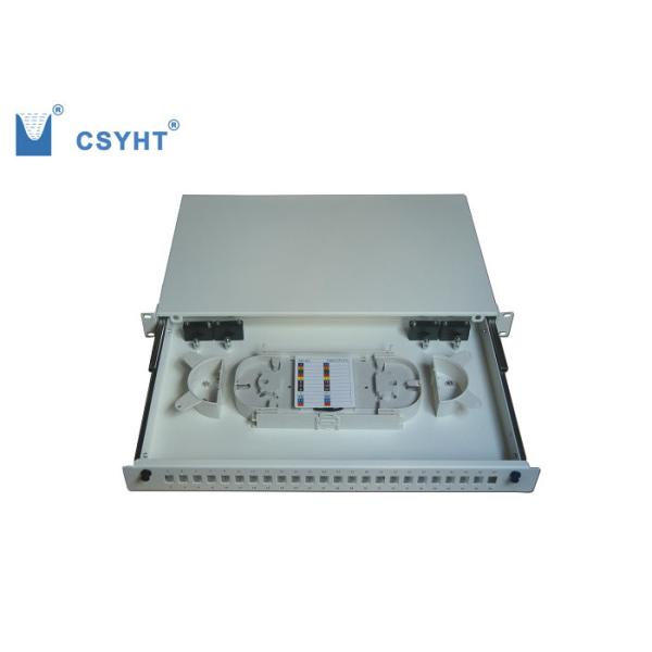 Fiber Optic Patch Panel 19 Inch 24 Fibers 1U height FTTX rackmount ODF