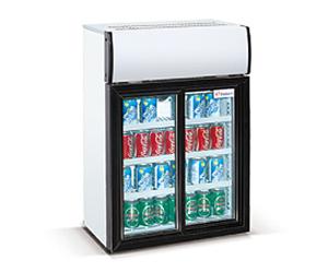 China 85L double door MiniBar Baverage Fridge/Countert top showcase wholesale