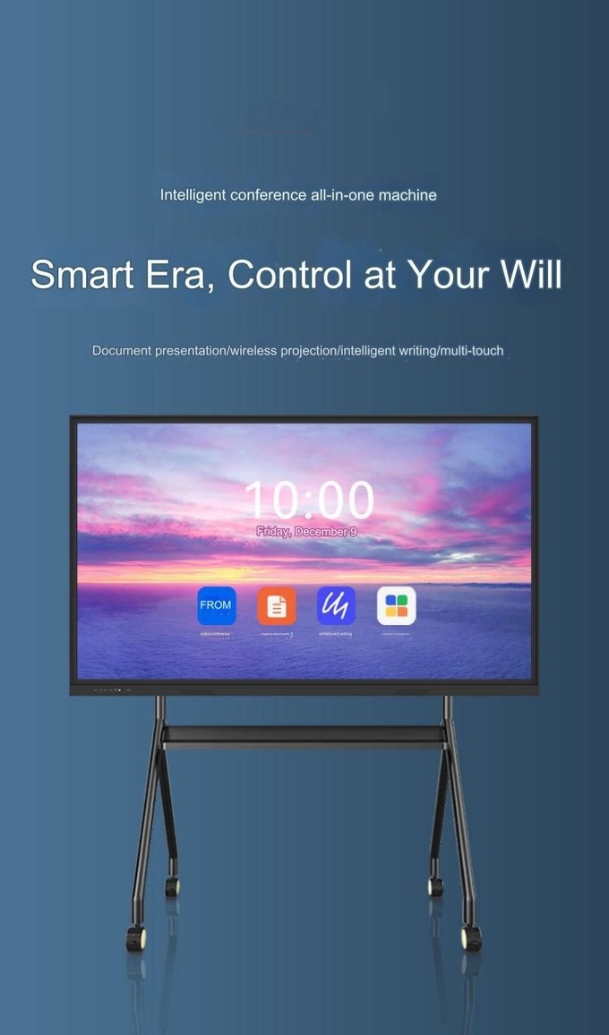 OEM Interactive Touch Screen Monitor HD Resolution 85inch For Conference Education