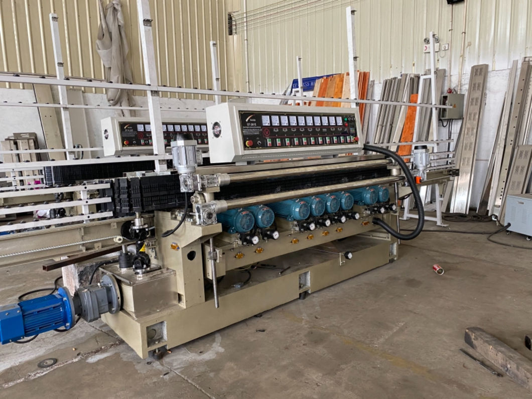 Nine Motors Glass Straight Line Beveling Machine