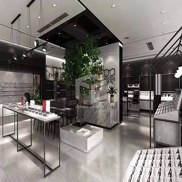 Modern Sunglasses Optical Shop Display Cabinets ODM Melamine Board