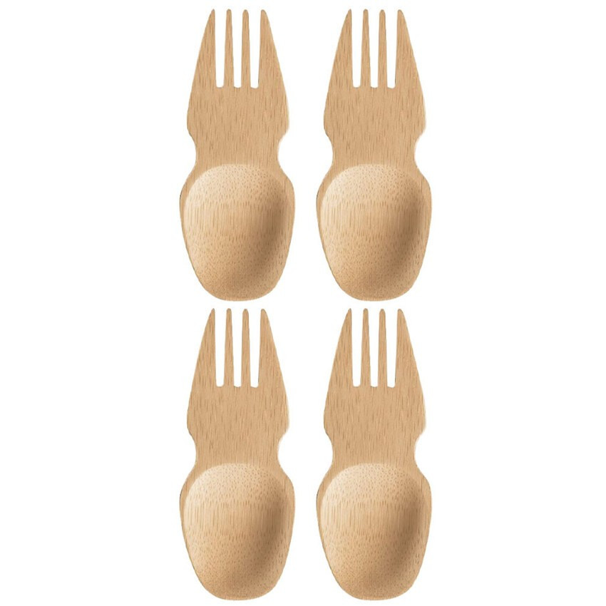 90 Mm Mizi Size Reusable Biodegradable Bamboo Fork For Food Eating Utensils For Restaurants Hotels