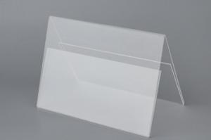China Acrylic Transparent Sign Stand Display Holder free standing for outdoor wholesale