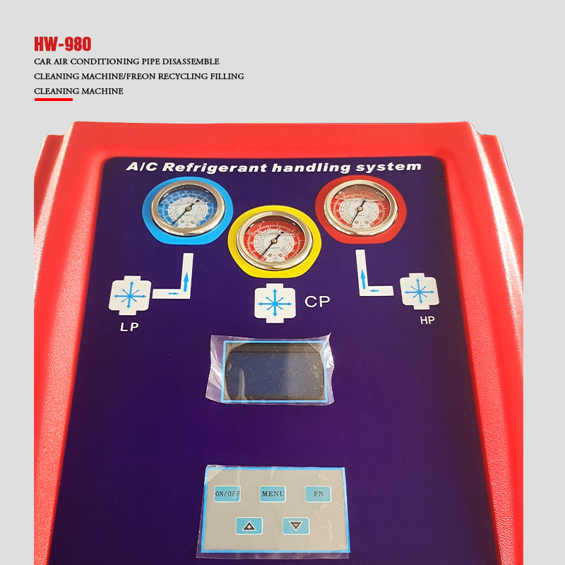 Freon R134a Refilling 750 Watts AC Recycling Machine LCD Screen