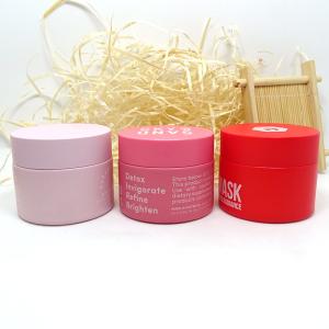 China 30g 50g Pink Opal Glass Skincare Jars wholesale