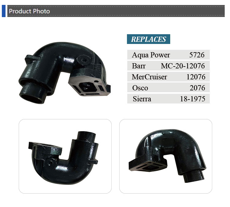 ISO9001 Certified MerCruiser 3 Litre 4 Cyl Exhaust Riser Replace 12076 9 Kg