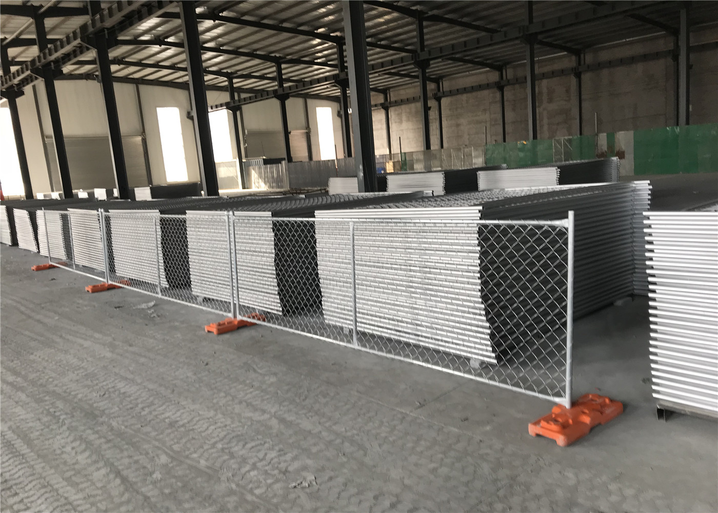 Custom chain link fence panels 