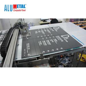 China 1500mm White 4mm PE Aluminum Composite Panel Facade UV Printing wholesale