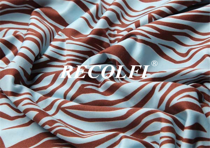 Eco Olympus Sublimation Nylon Jersey Lycra Xtra life Fabric Zebra Printing