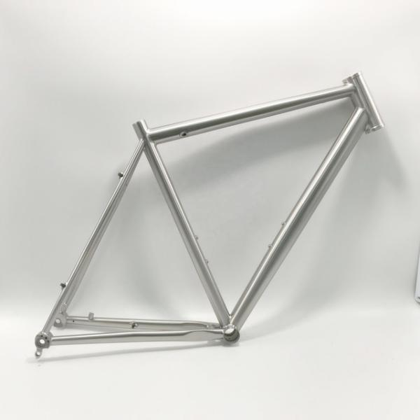 Quality TIG Welding Titanium Road Bike Frame 700c Titanium Bicycle Frame High Precision for sale